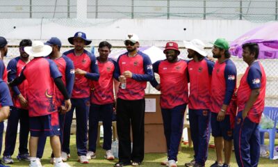 Nitish Kumar Reddy with an APL team