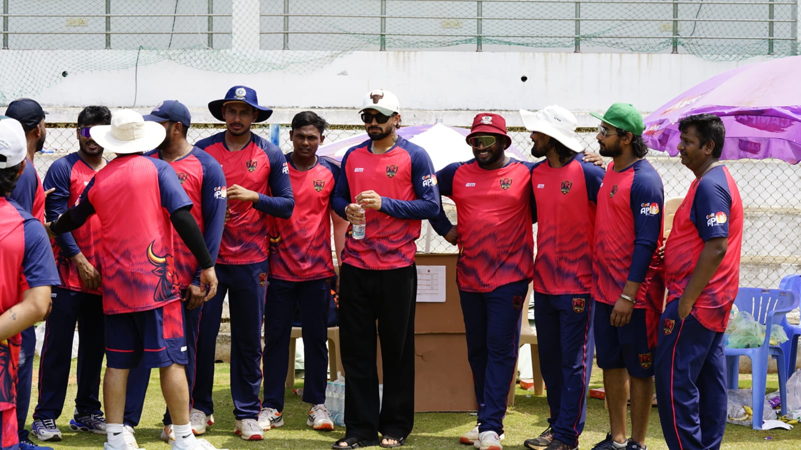 Nitish Kumar Reddy with an APL team