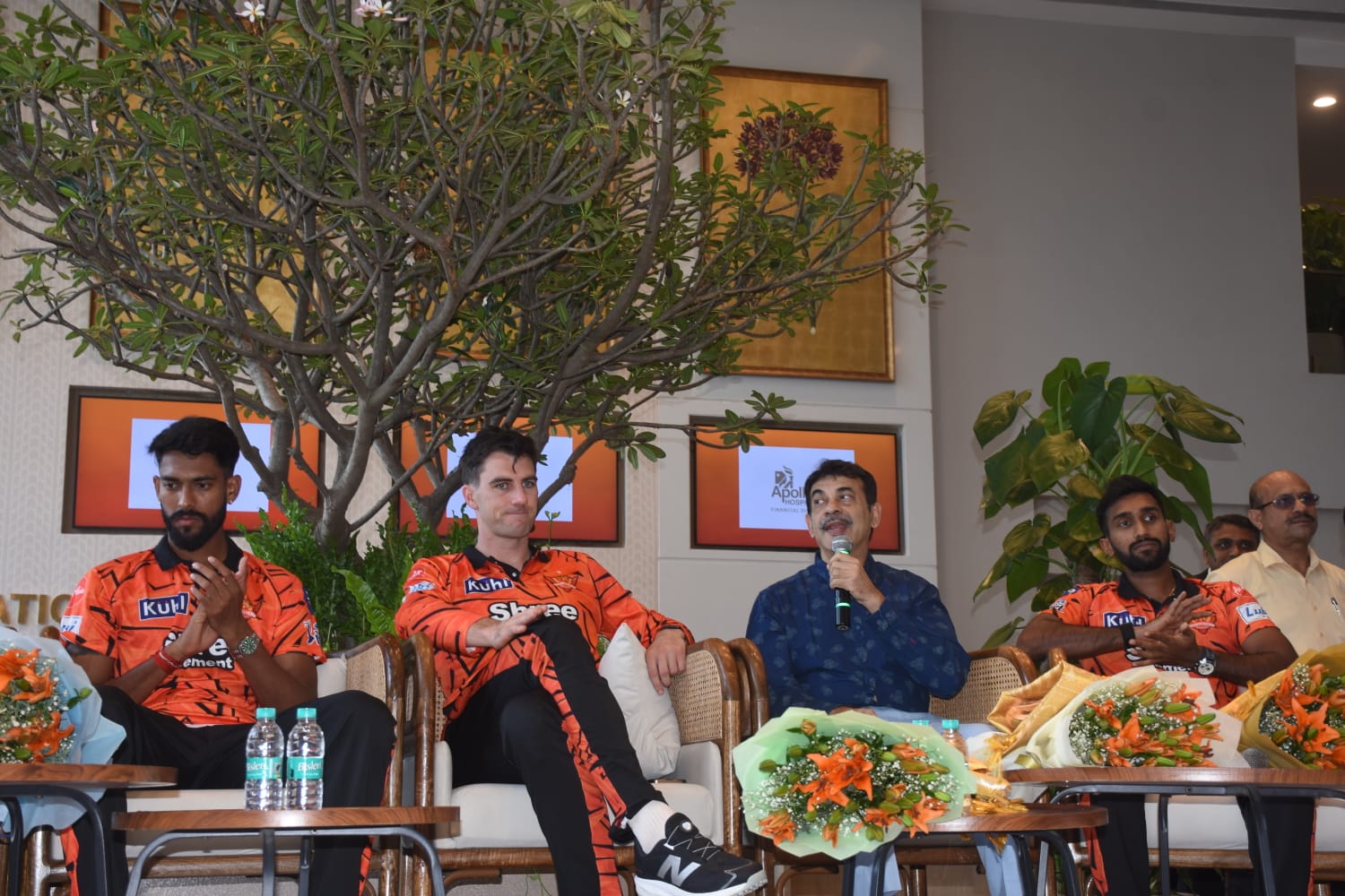 SRH players at Apollo Hospitals in Hyderabad