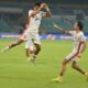 Bengaluru FC players celebrate their goal