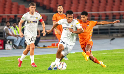 Chennaiyin FC's Alberto Noguera and Laldinliana