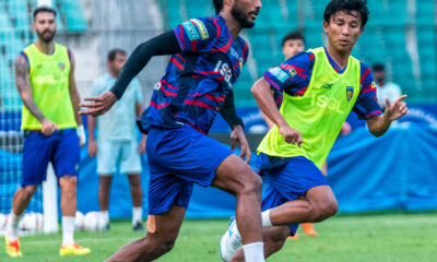 Chennaiyin FC's Farukkh Choudhary and Maheson Singh