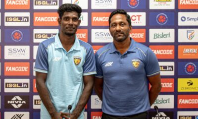 Chennaiyin coach Clifford Rayes Miranda and S Prakadeswaran
