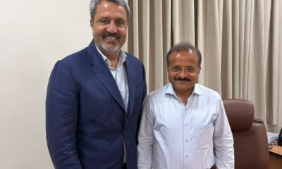 Subodh Kumar Singh, principal secretary to CM of Chhattisgarh, with DP World PGTI CEO Amandeep Johl