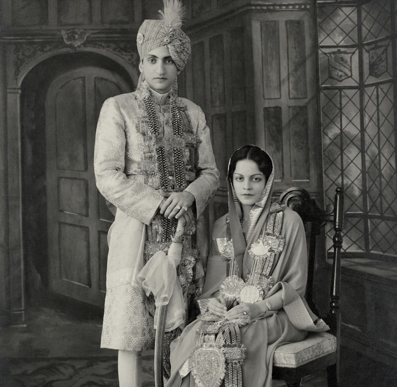 Iftikhar Ali Khan Pataudi and his wife Sajida Sultan