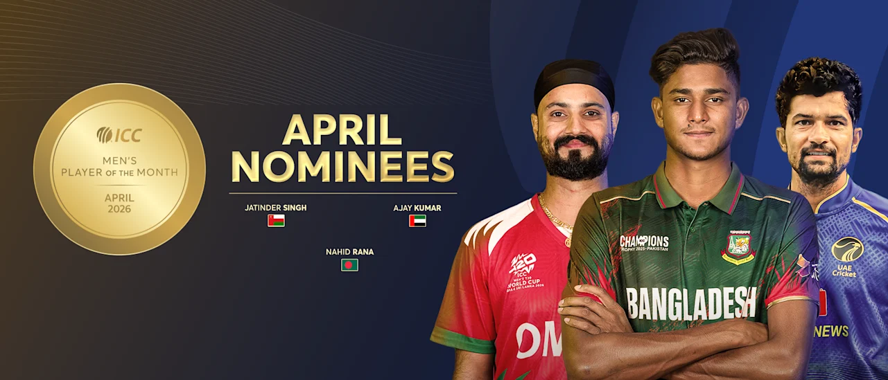 ICC men's shortlist
