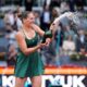 Marta Kostyuk celebrates her win at the Madrid Open 2026