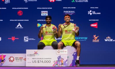 India’s Satwiksairaj Rankireddy and Chirag Shetty