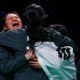 South Korean women celebrate their Uber Cup win