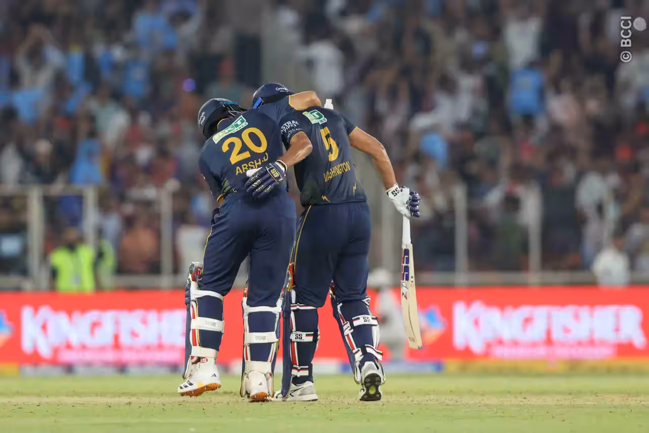 Washington Sundar and Arshad Khan