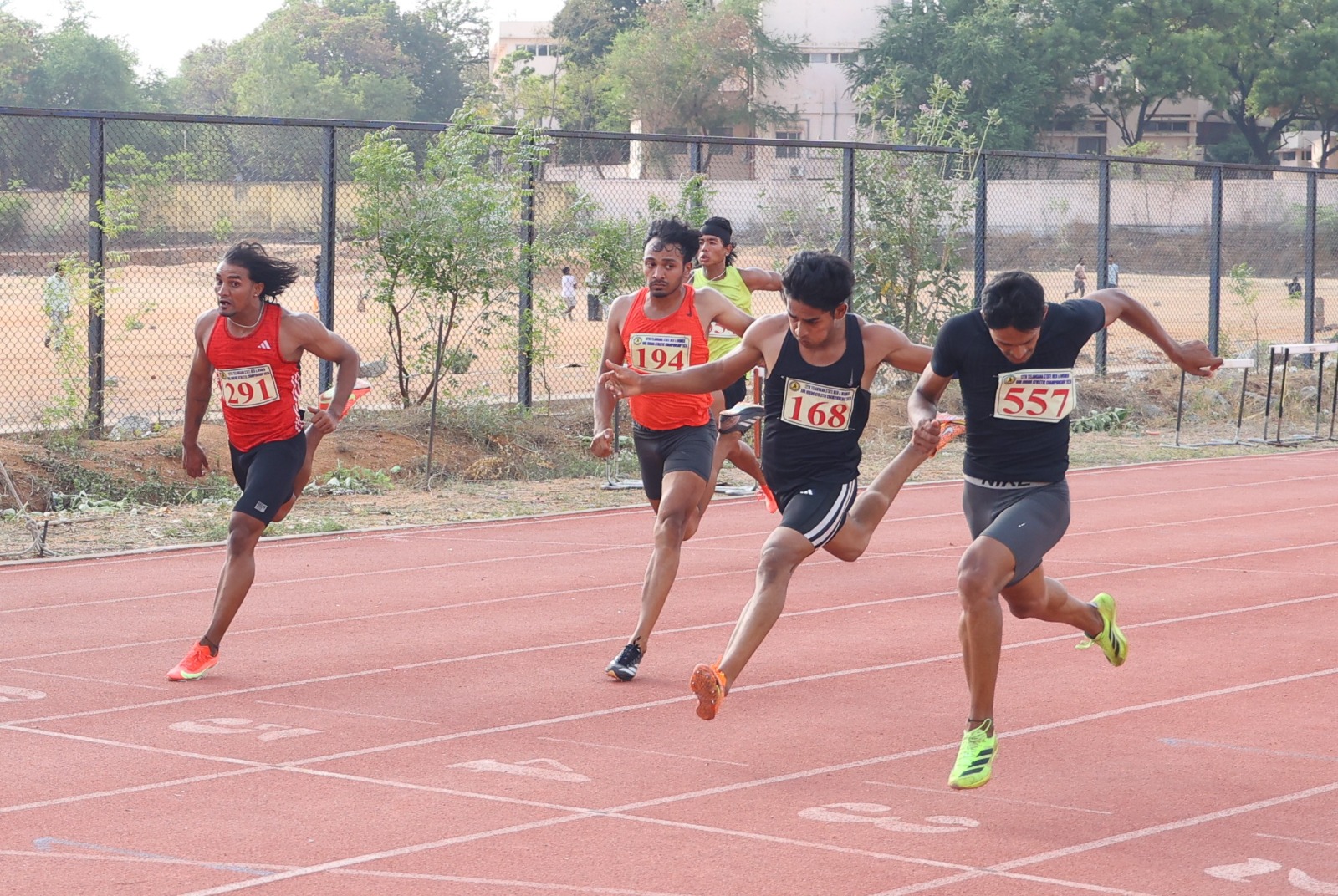 Nithin Nayak wins 100m race