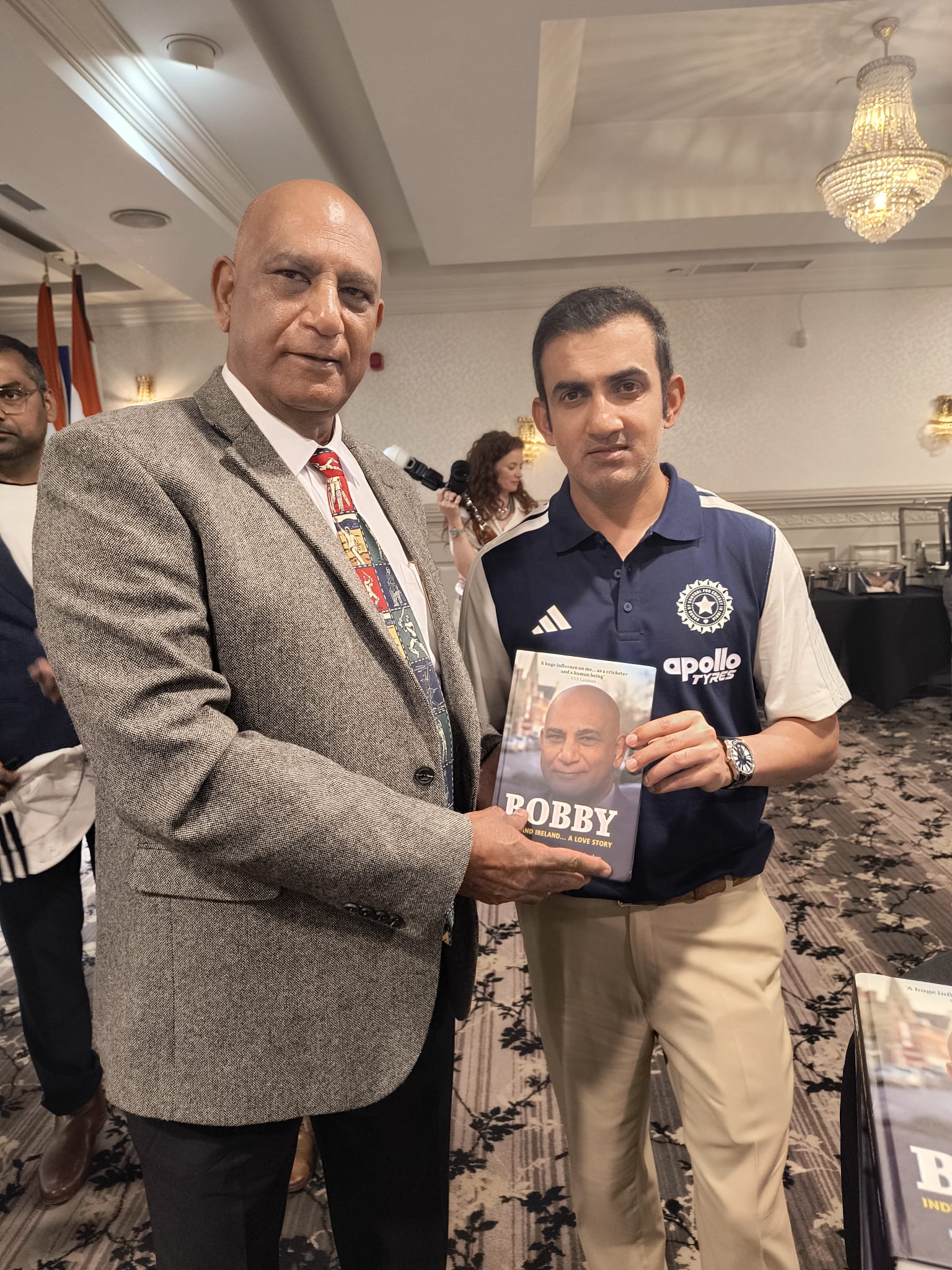 MV Narasimha Rao with Gautam Gambhir