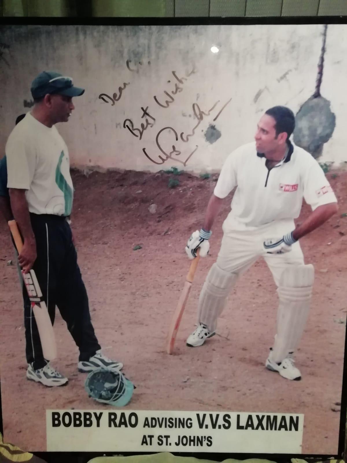 M V Narasimha Rao and VVS Laxman