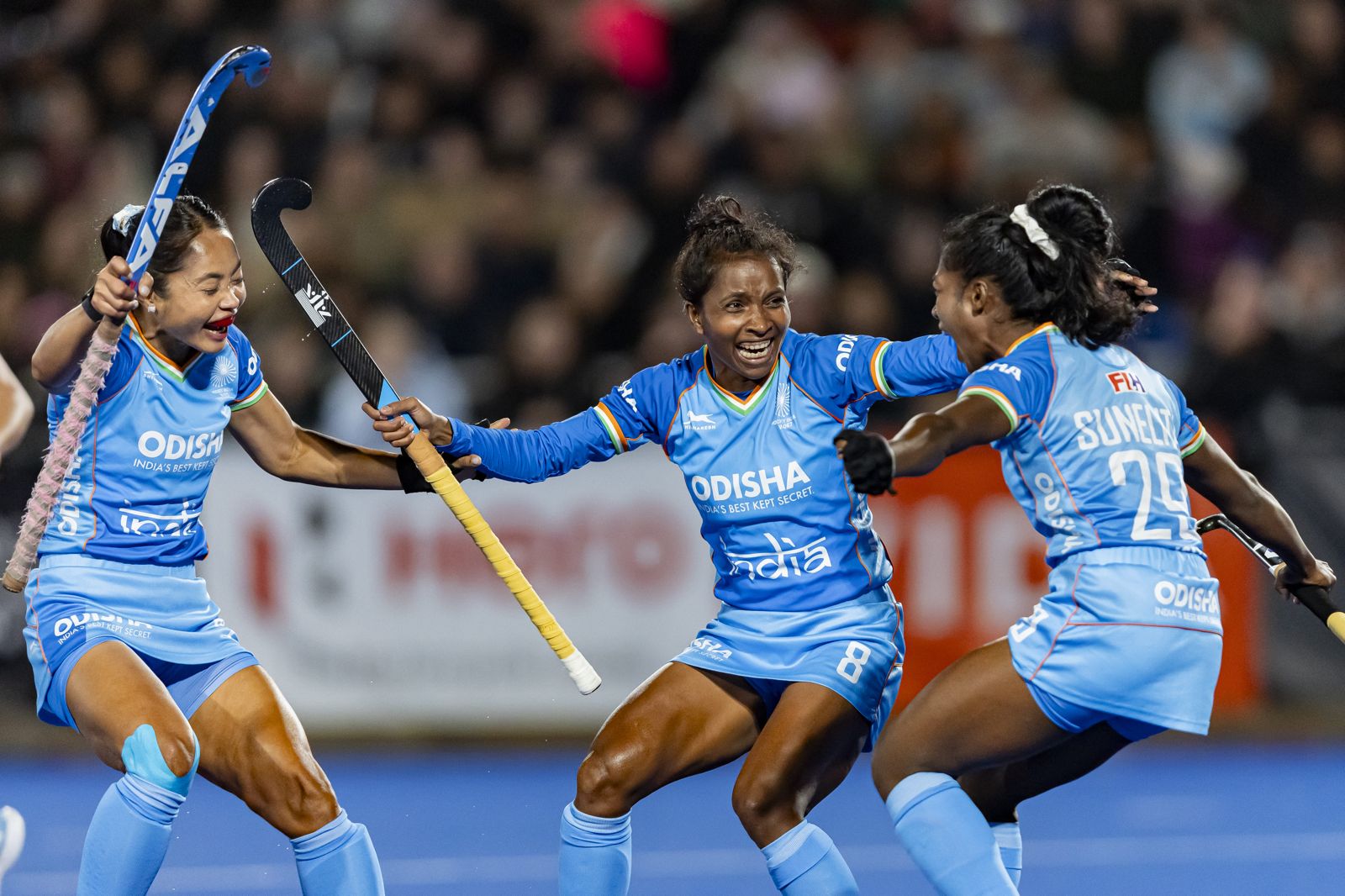 Sunelita Toppo scores for India against New Zealand