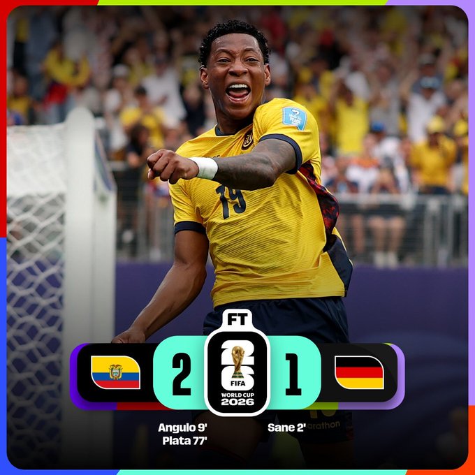 Ecuador defeated Germany