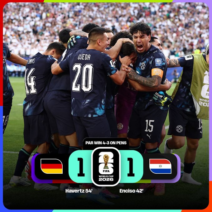 Paraguay knock out Germany