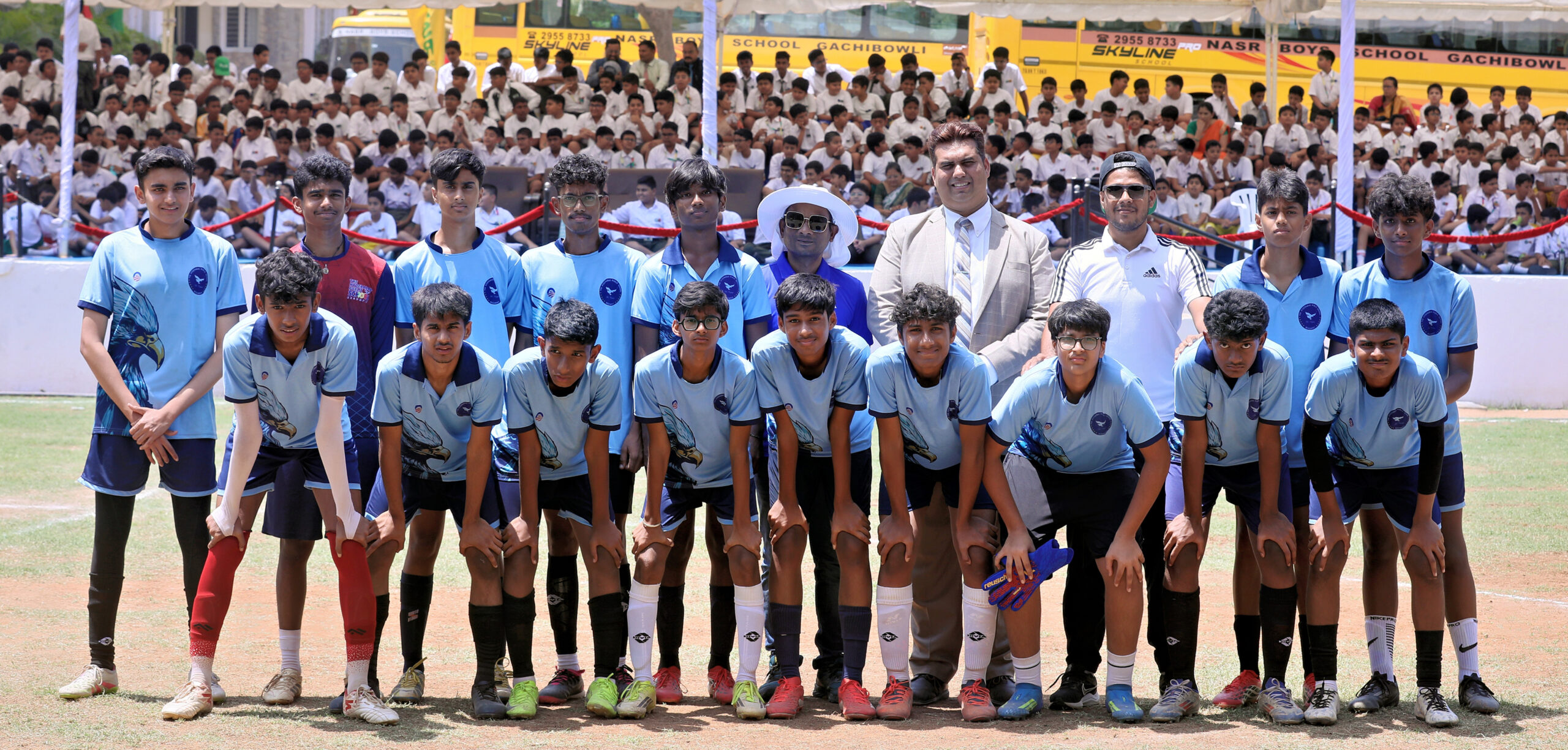 Abdul Kalam struck a brace to help HPS Begumpet win the U-17 football title