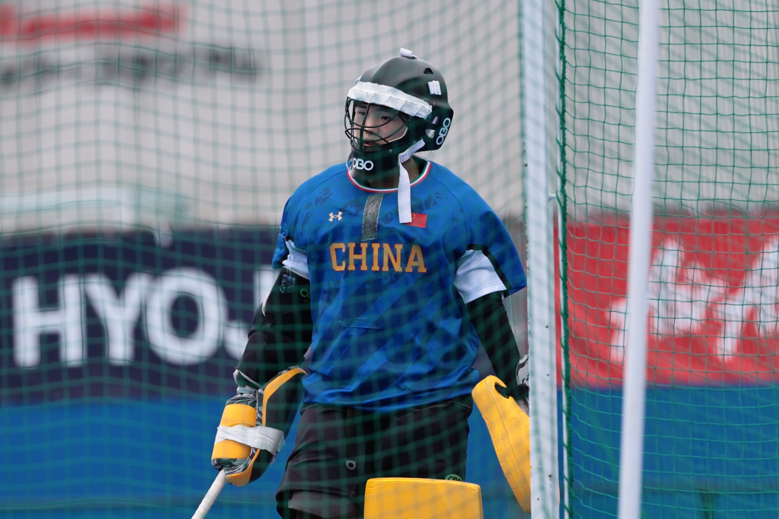 China's goalkeeper Liu Xue