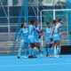 Indian women celebrate their bronze medal win