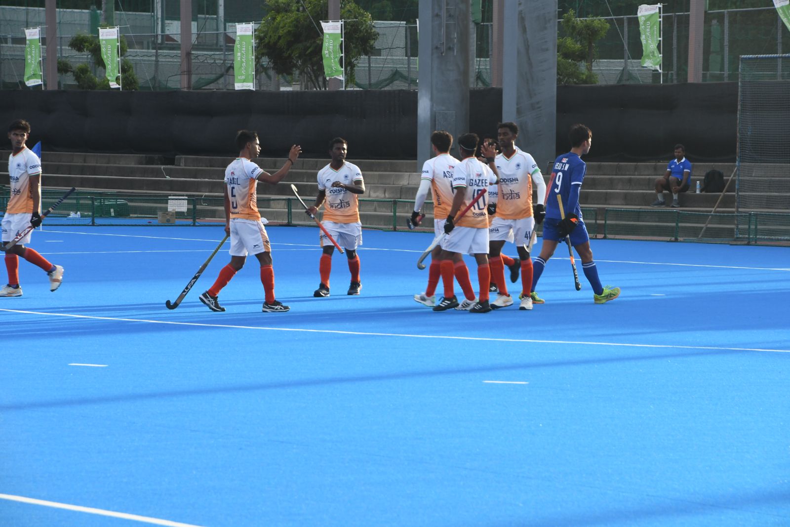 Ashish Tani Purti struck a hat-trick as India won 13-1 against Chinese Taipei