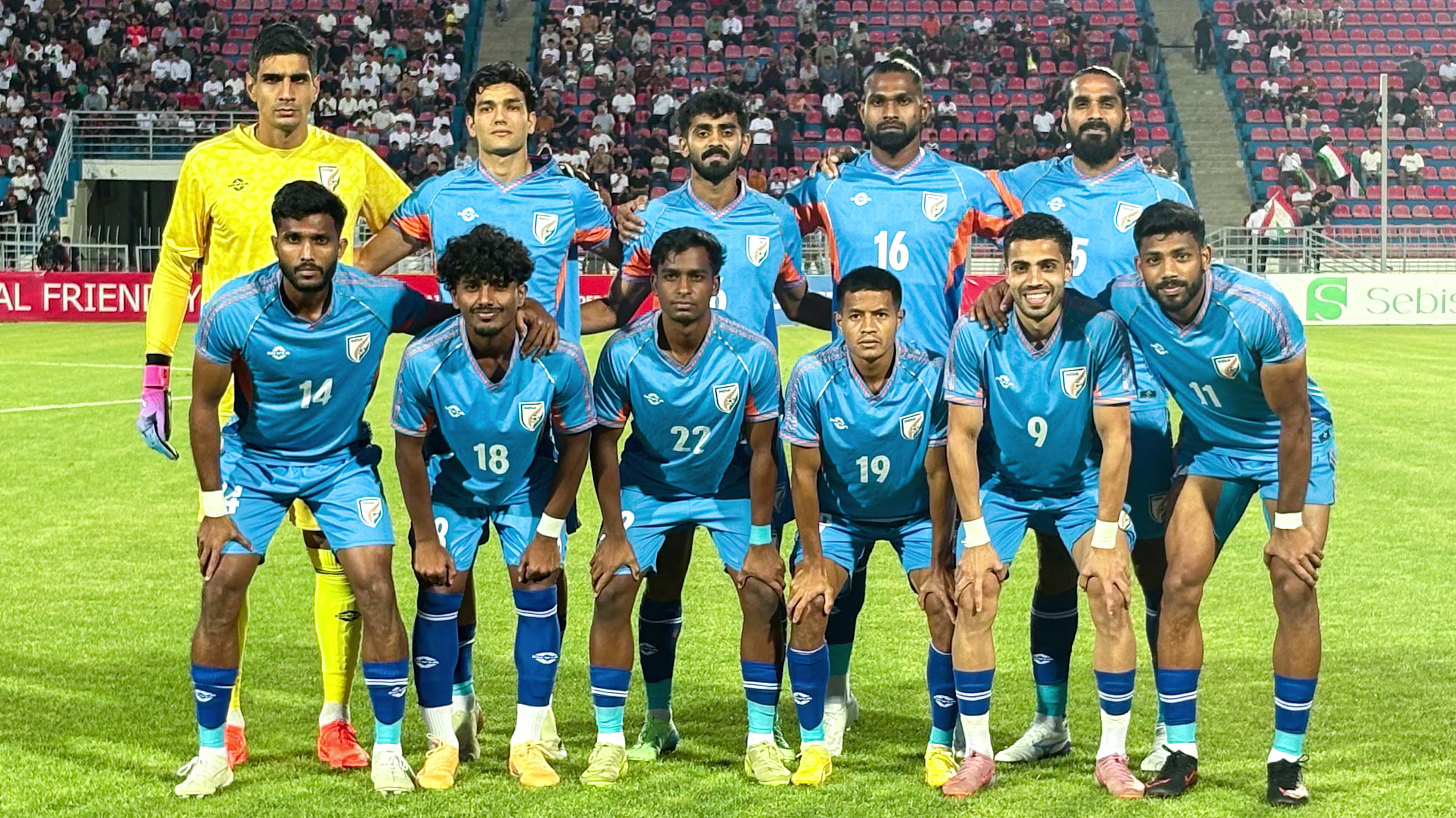 India were held 1-1 by Tajikistan