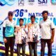 Jasvika won gold and Anusha silver
