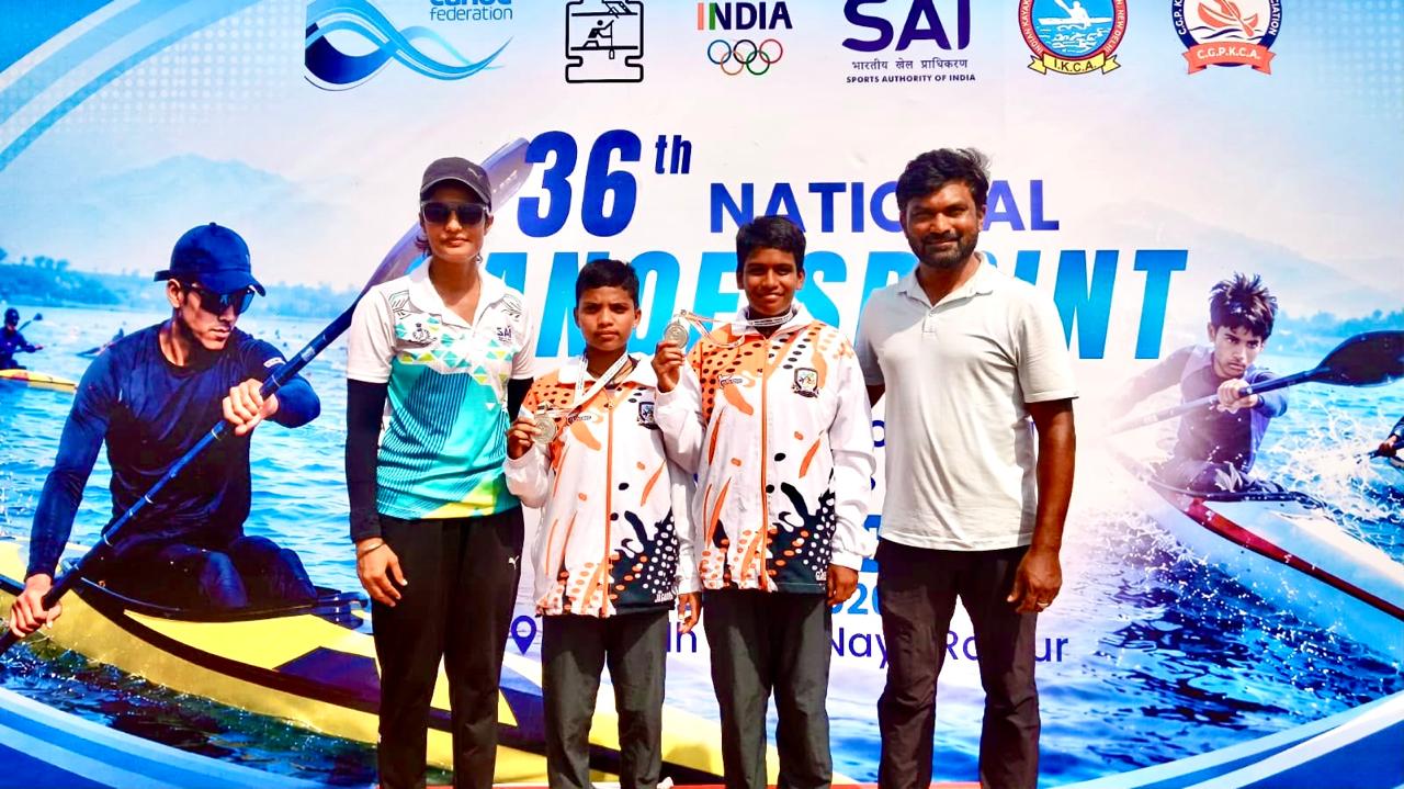 Jasvika won gold and Anusha silver