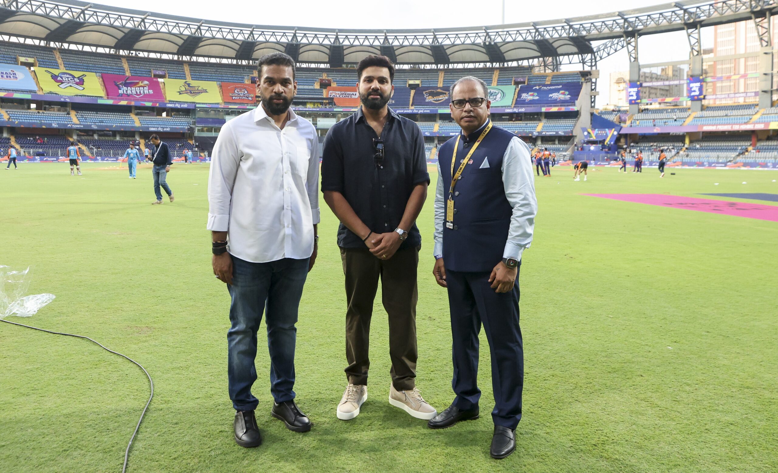 Rohit Sharma at the Mumbai T20 opening day. Eagle Thane Strikers won the first game