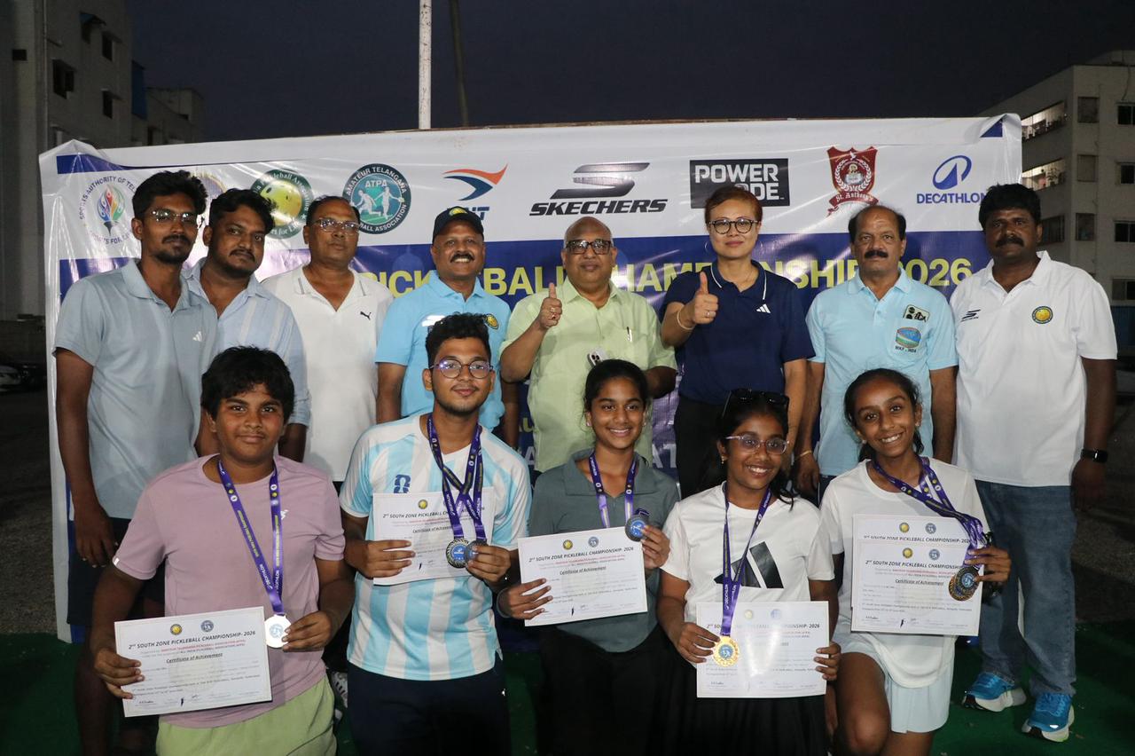 Telangana dominate 2nd South Zone Pickleball meet