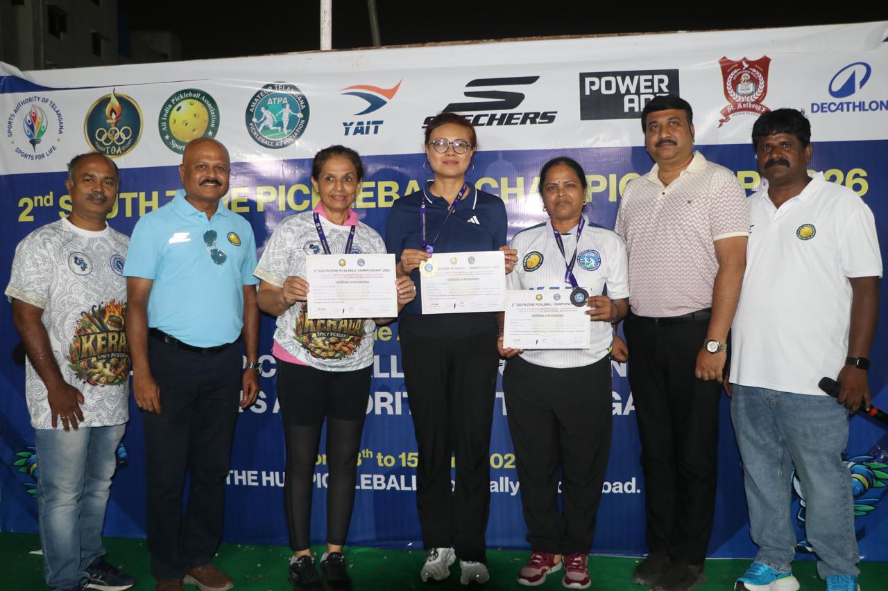 Telangana dominate 2nd South Zone Pickleball meet