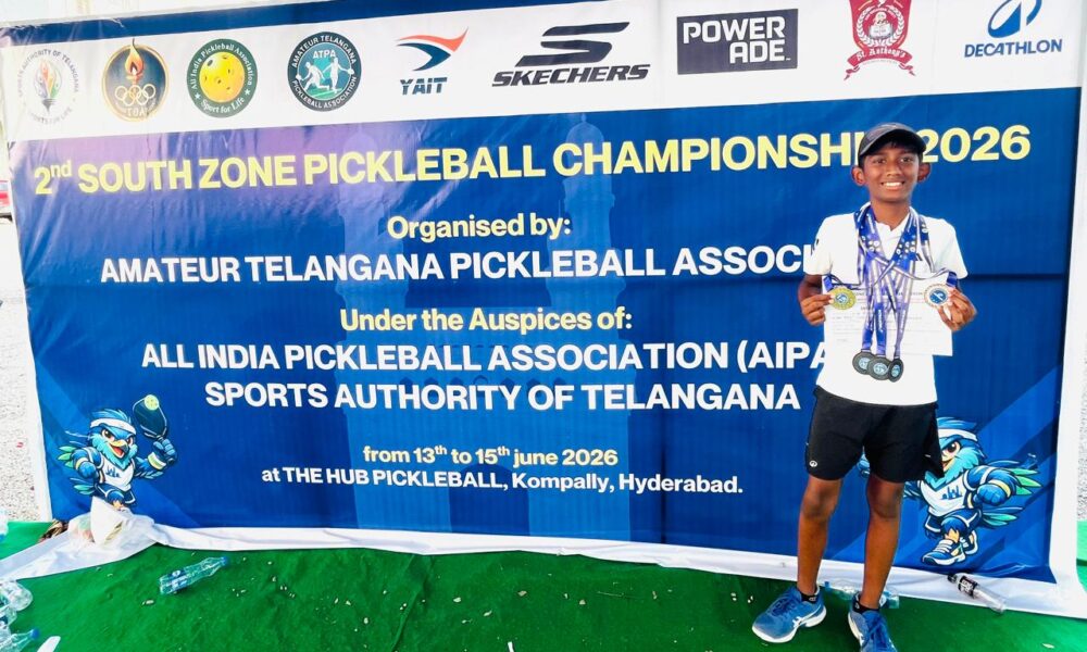 Rishik Dundigalla won five medals