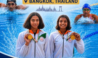 Telangana swimmers Shivani Karra and Nithya Sagi