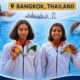 Telangana swimmers Shivani Karra and Nithya Sagi