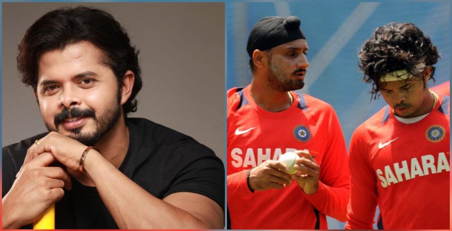 Sreesanth and Harbhajan Singh