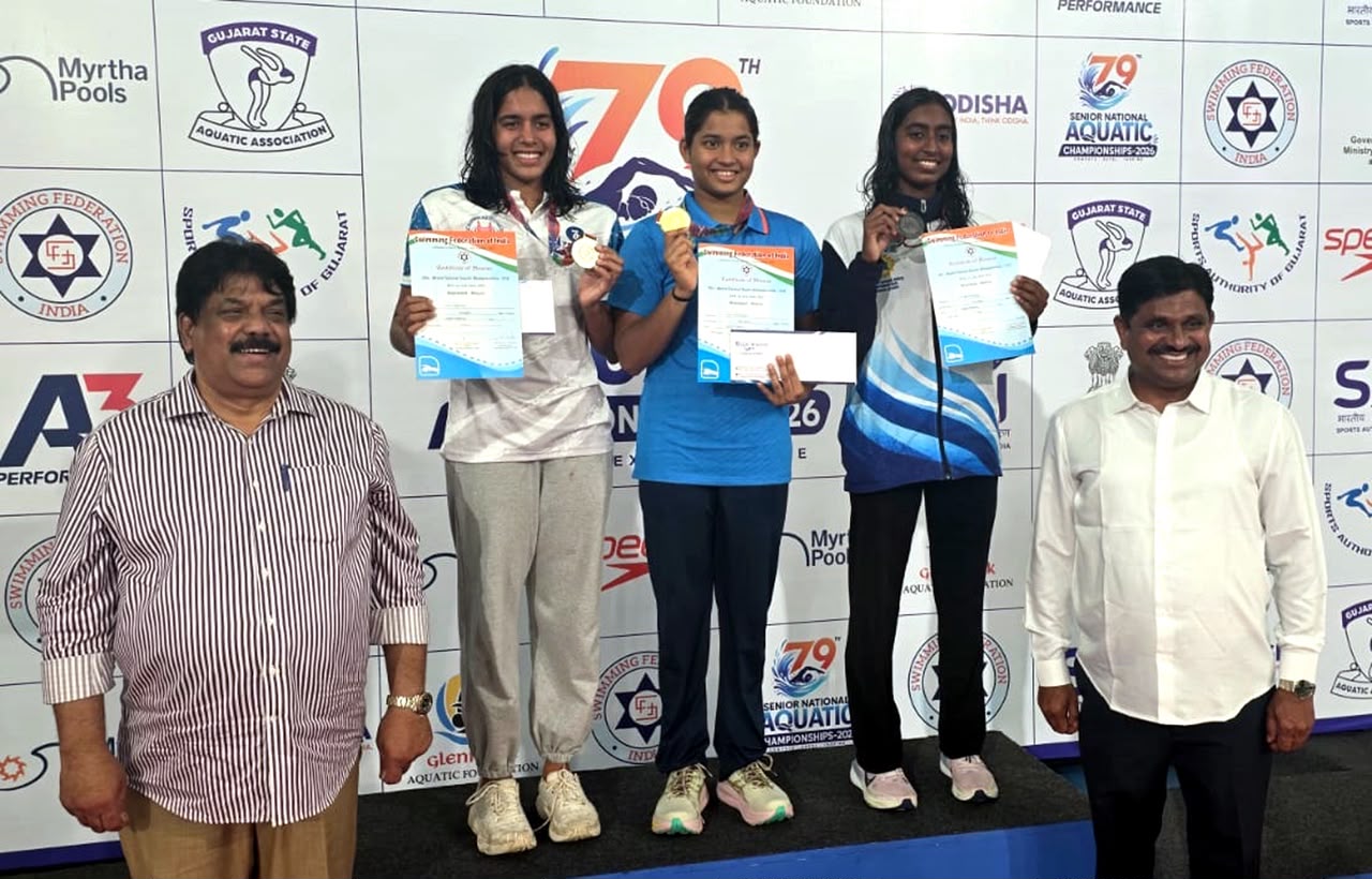 Vritti Agarwal won a silver in the 1500m freestyle event