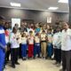 Telangana kickboxers with Dr A Sonibala Devi, MD of SATG