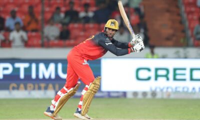Tilak Varma in action during the HCA's TG20