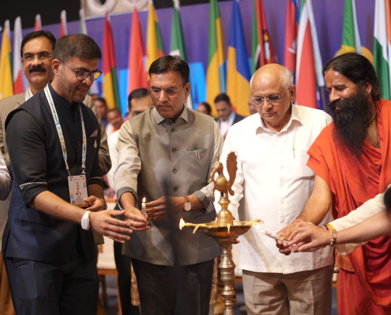 Dr Mansukh Mandaviya  inaugurates the World Yogasana Championship