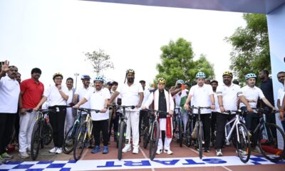 Governor Shukla inaugurates cycling meet
