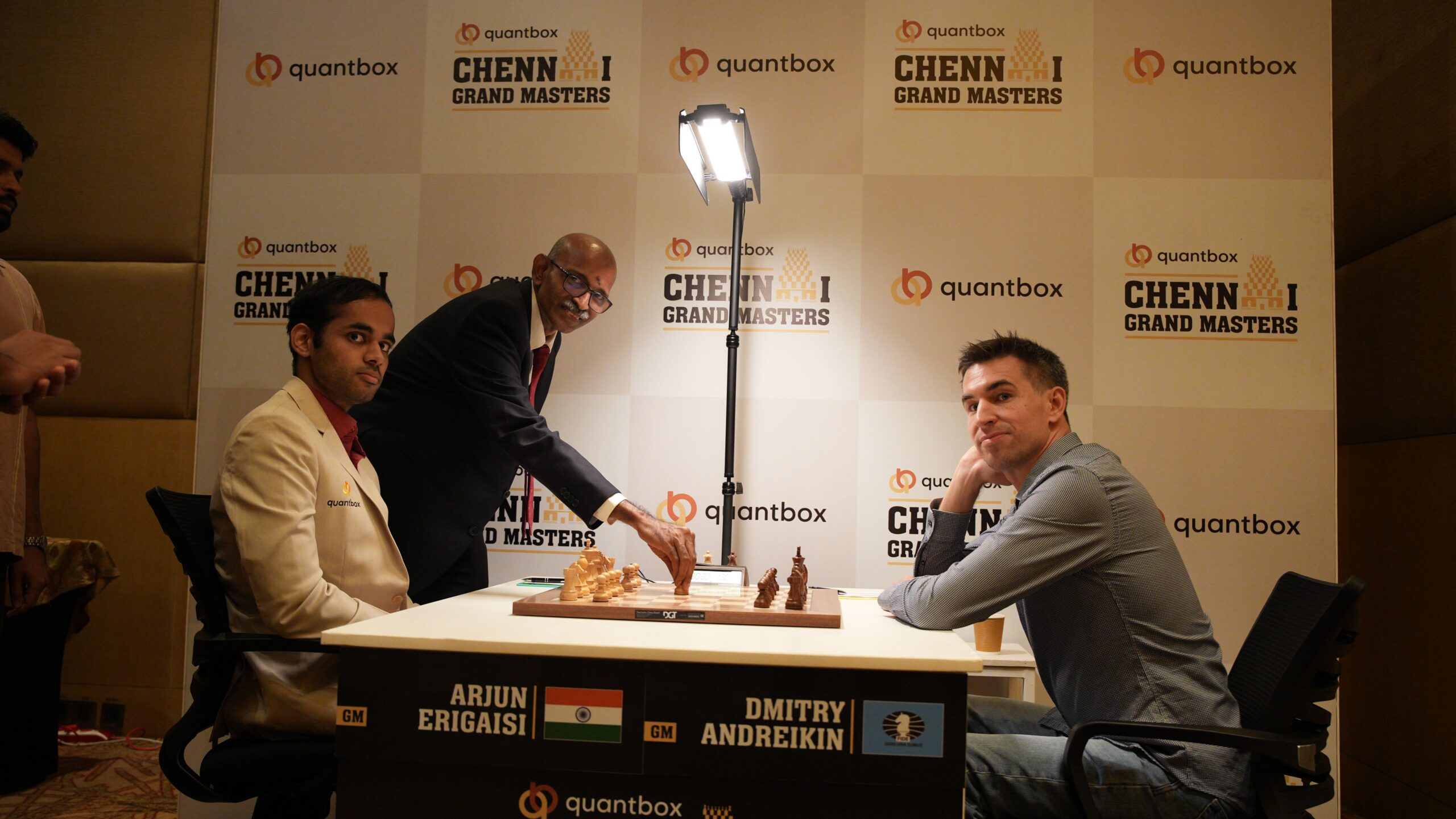 Arjun Erigaisi split the point with GM Dmitry Andreikin
