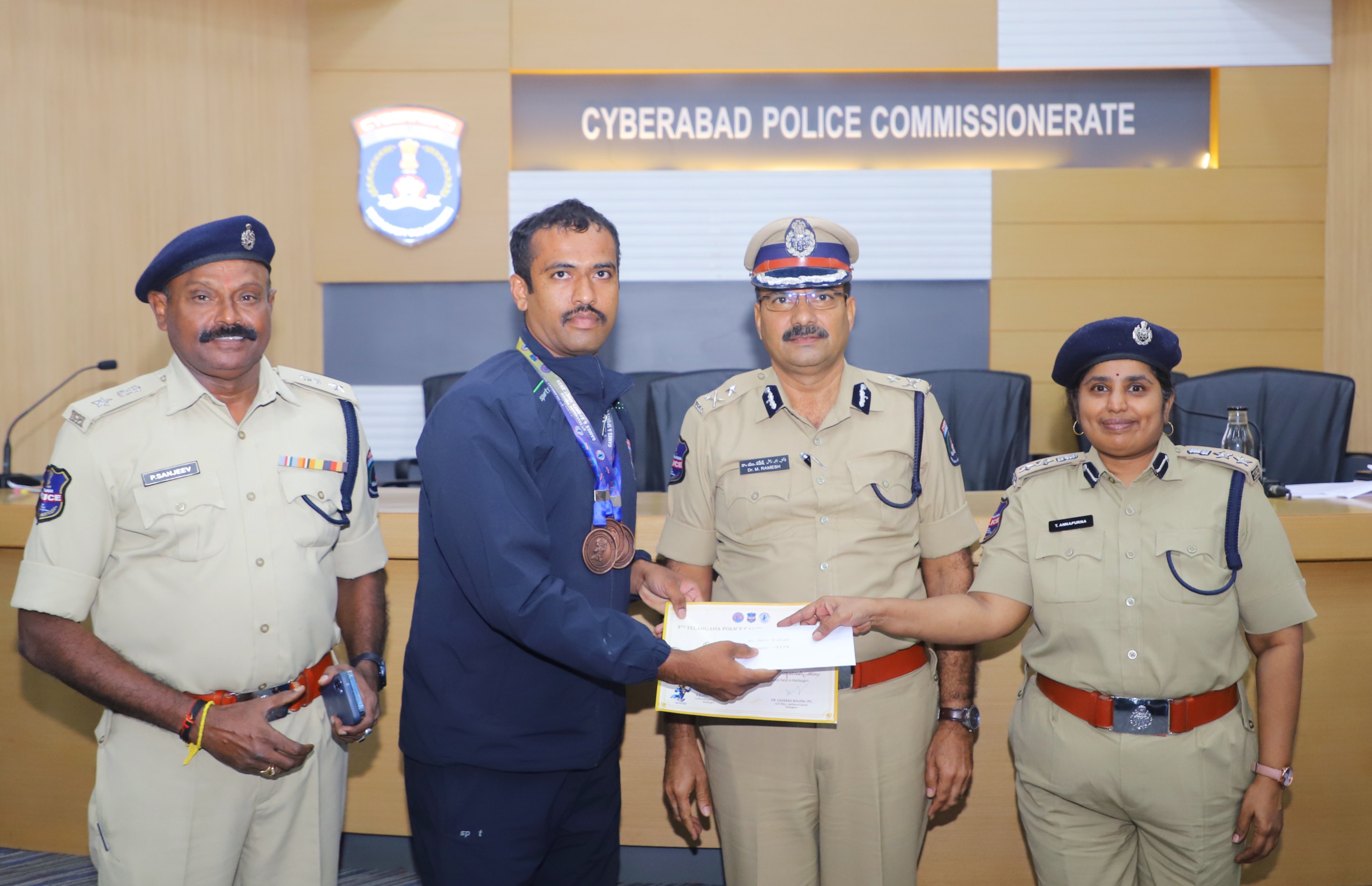 Cyberabad Police win 37 medals at 5th Telangana Police Games & Sports meet