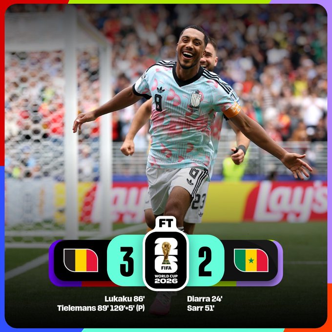 Belgium down Senegal