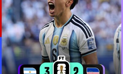 Argentina see off Cape Verde 3-2