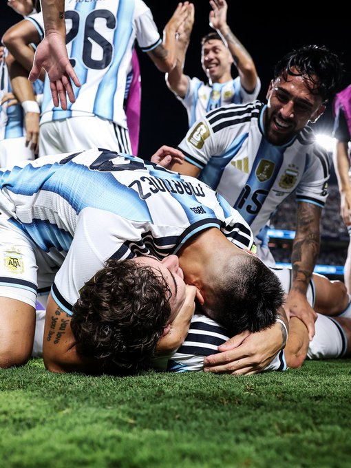 Argentina celebrate their win over Switzerland
