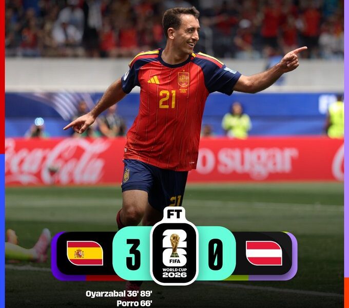 Spain through to round of 16 at Fifa World Cup