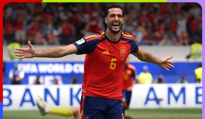 Mikel Merino fires Spain into the semifinals of the FIFA World Cup