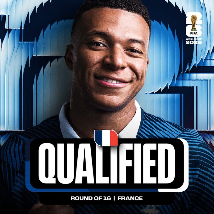 Kylian Mbappe powers France to Round of 16