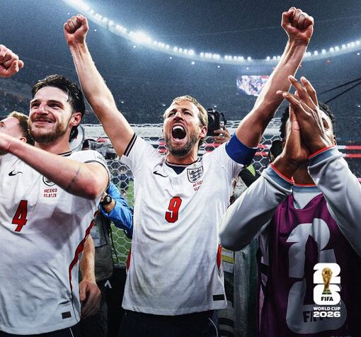 England down Mexico to reach quarterfinals