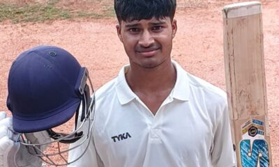 B Sakshith Ram hit a double century