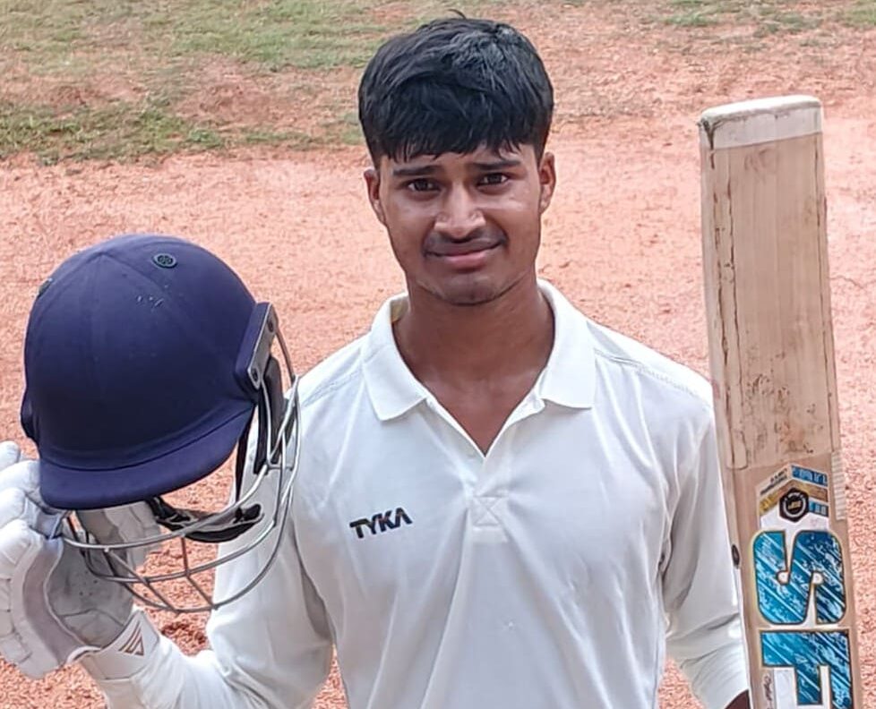 B Sakshith Ram hit a double century